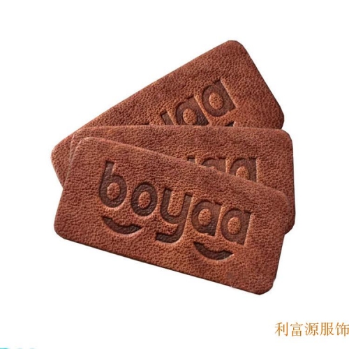 厂家直销PU皮皮标、仿真皮标